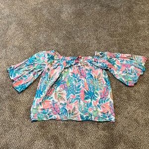 Lilly Pulitzer Nevie top. TOUCAN DO IT BETTER print. XL